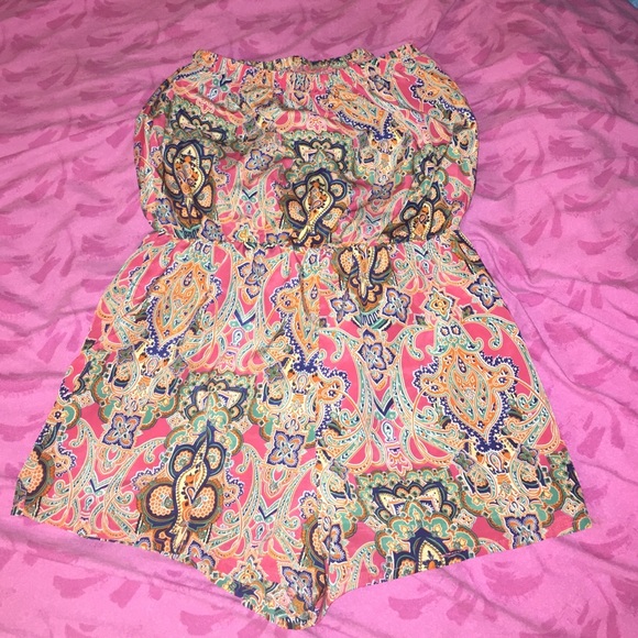 Multi colored romper