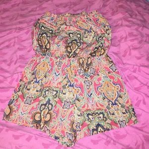 Multi colored romper