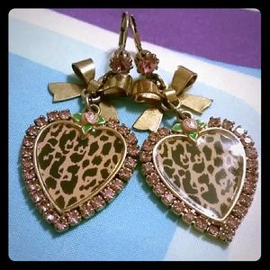 Betsey Johnson Heart Earrings