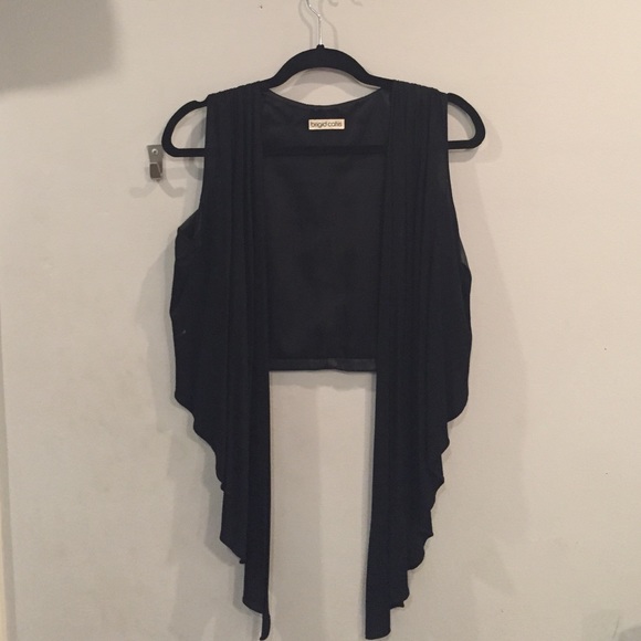 Brigid Catiis vest w/ leather back - Picture 1 of 3