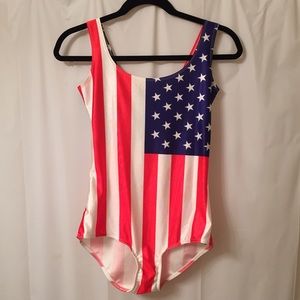 American flag Bodysuit