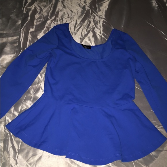 Royal blue bebe shirt