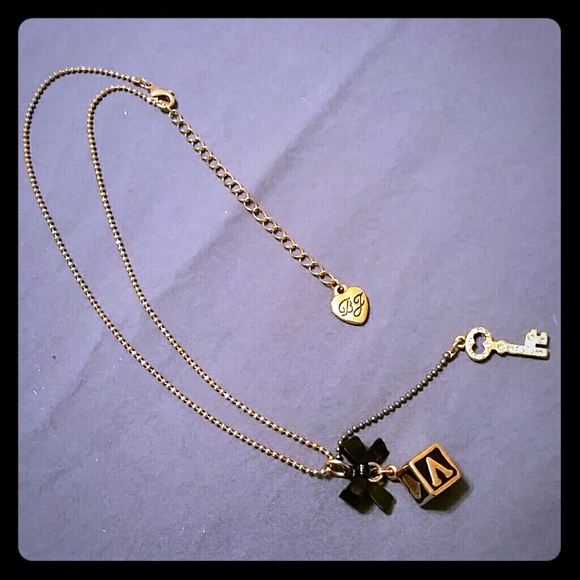 Betsey Johnson Love Block Necklace