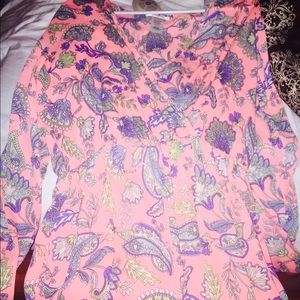 Floral long sleeve romper