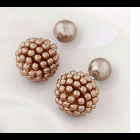 Coffee Ball Studs - Picture 1 of 1