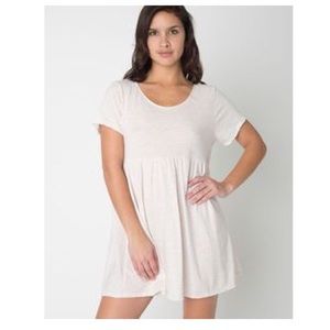 American Apparel Cream Babydoll Dress