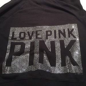 Black zip-up VS PINK Bling Hoodie