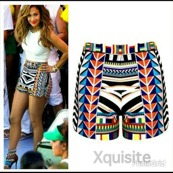 Aztec Inspired Shorts - Picture 1 of 2