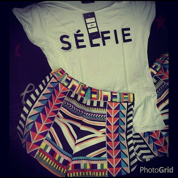 Aztec Inspired Shorts - Picture 2 of 2