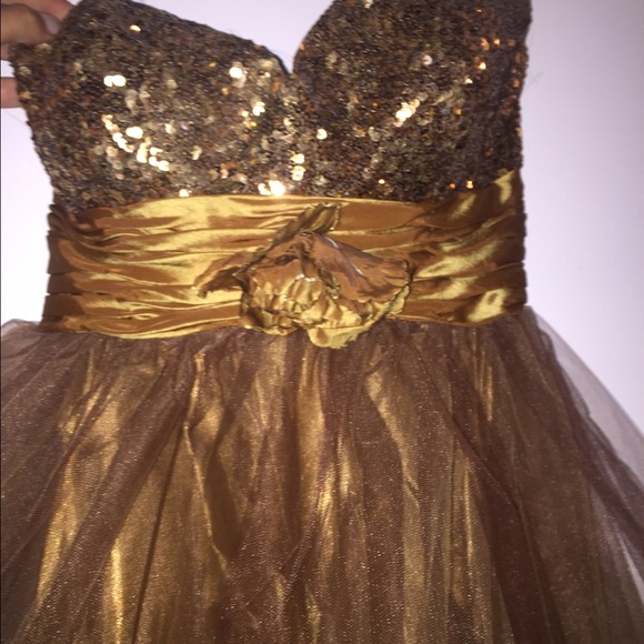 Bronze cocktail dress - Picture 2 of 2