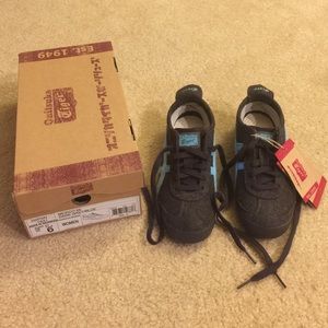Women Asics Onitsuka Dark grey/blue training shoe