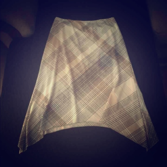 Pretty Abstract Style Knee-Length Skirt