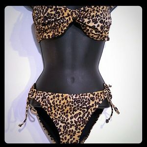 Victoria Secret Swim Suit Cheetah Animal Print M