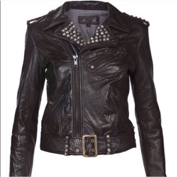 Robins Jeans Jackets & Blazers - 🚫SOLD🚫 Robins Jeans Leather Black Studded Jacket
