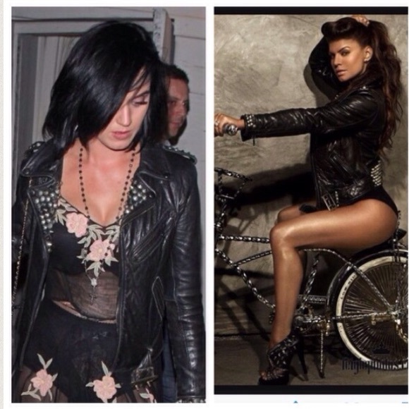 🚫SOLD🚫 Robins Jeans Leather Black Studded Jacket - Picture 4 of 4