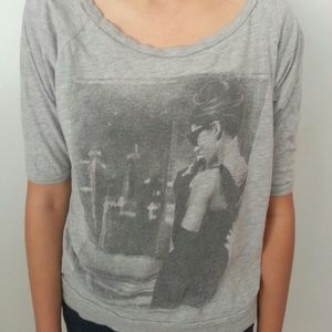 Gray "Breakfast at Tiffany's" Top