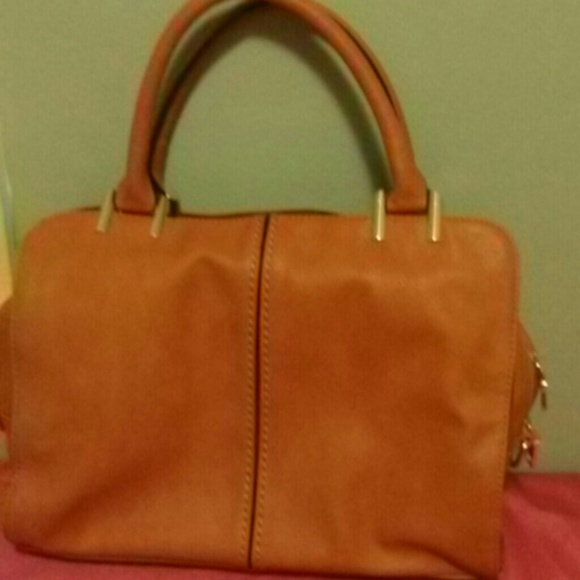 Tan. Purse