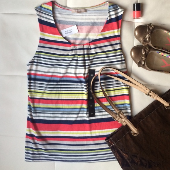 NWT Colorful Banana Republic top - Picture 2 of 4