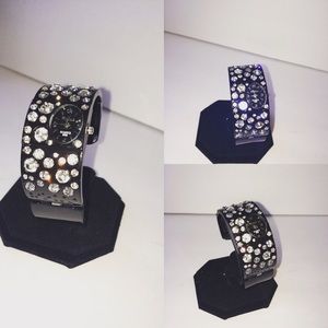 Rhinestone Cuff Watch