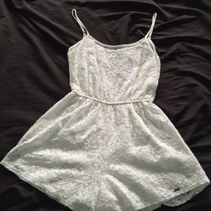 Off White Lace Hollister Romper