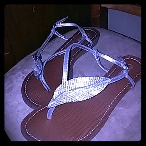 Size 9 silver brand new sandals