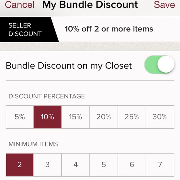 10% BUNDLE DISCOUNT IN MY CLOSET! :) - Picture 2 of 2