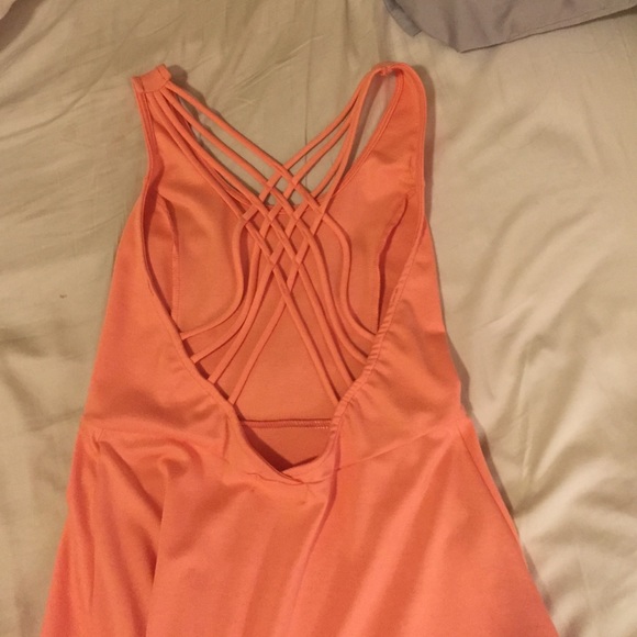 Peach cutout Mini Dress - Picture 2 of 2