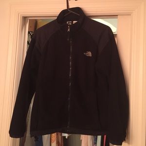 Womens North Face fleece jacket- black size Medium