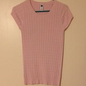 Short sleeve sweater top