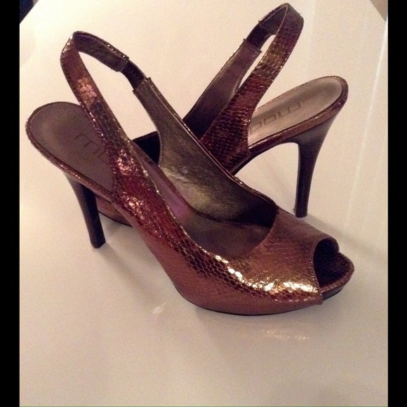 Metallic Slingback Heels