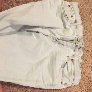 J. Crew Light Wash Stretchy toothpick jeans