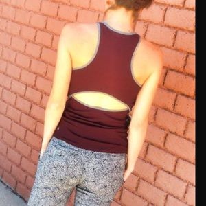 White lululemon front & centre tank size 8