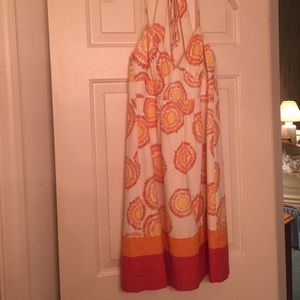 Trina Turk Sunburst halter dress size 6