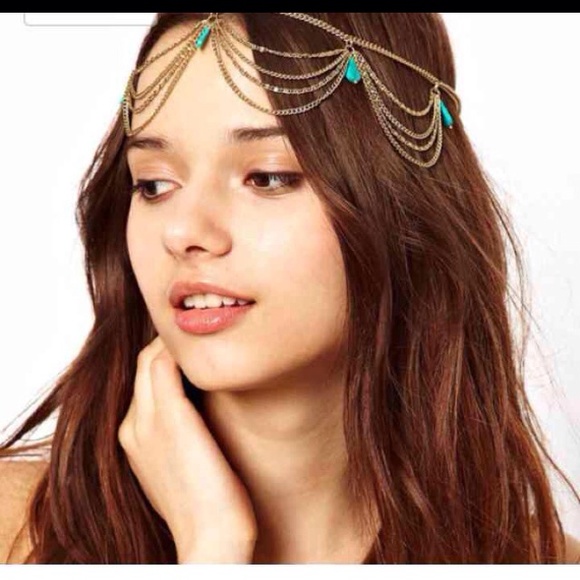 Turquoise hair accessories