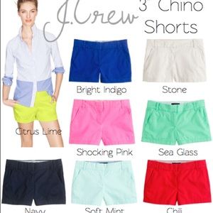 Four BRAND NEW J. Crew Shorts