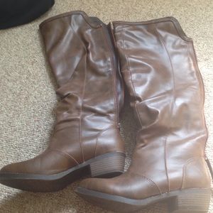 Knee Length Brown Boots