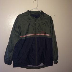 Vintage Nike Green, Navy and orange Windbreaker