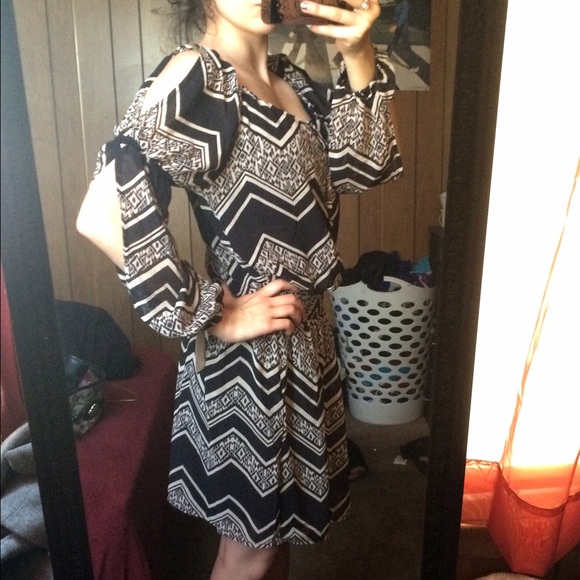 aztec print dress ;