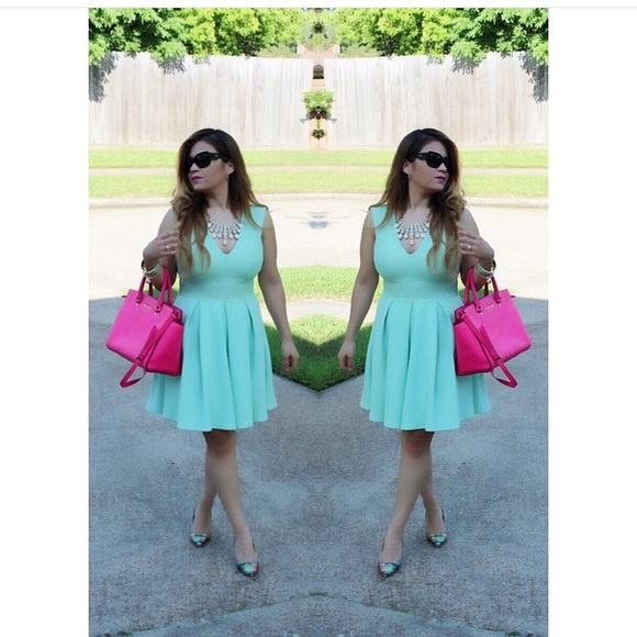 Mint A-line Dress