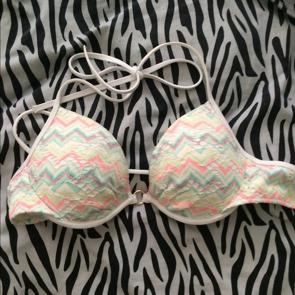Victoria secret chevron pattern swim top