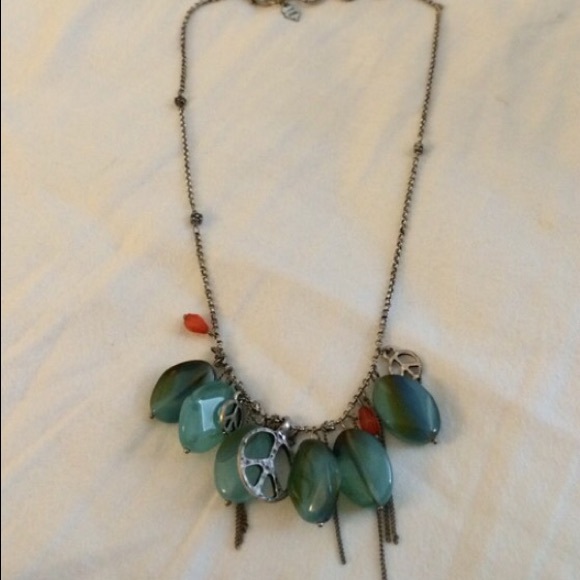 Lucky Brand Blue Gem Necklace