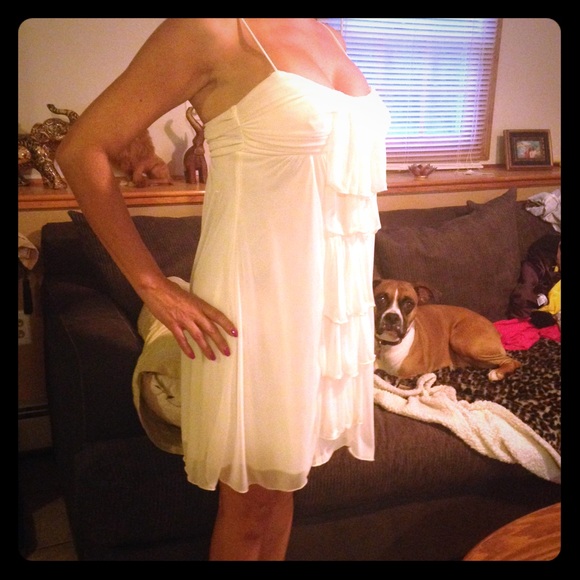 Sheer dress with lining
