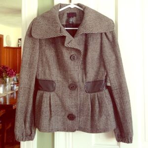VS Tweed/plaid coat