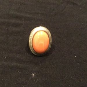 Gold and coral ring