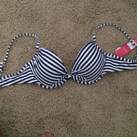 Striped bathing suit