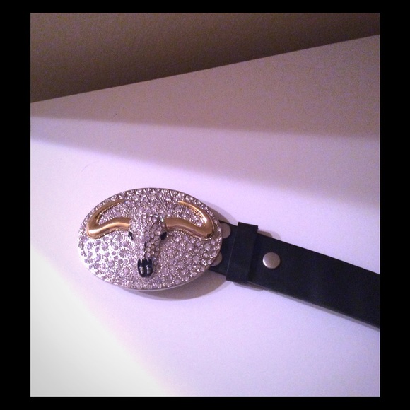 LOWERED PRICERhinestone Buckle With Belt Included. main image 2