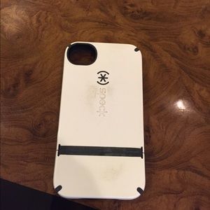 White and black Speck iPhone 4 or 4s case