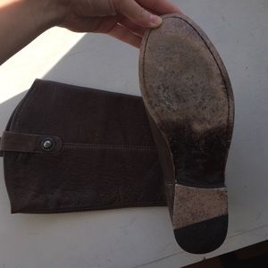 Dark brown Melissa Button Frye boots