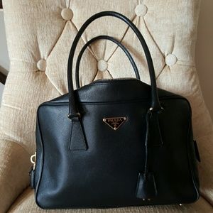 Authentic prada saffiano black bag