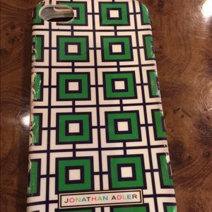 Jonathan Adler green and white iPhone 4 or 4s case